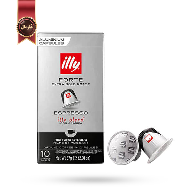 کپسول قهوه ایلی illy مدل فورته اسپرسو forte espresso بسته 10 عددی